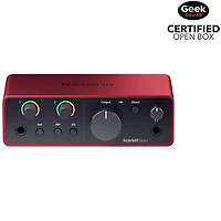 Open Box - Focusrite Scarlett-Solo 4thGen USB Audio Interface (SCARLETT-SOLO-4THGEN)