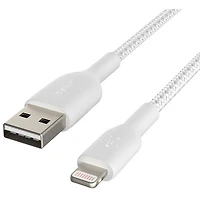 Belkin BoostCharge Braided 2m (6.6 ft.) USB-A to Lightning Cable (CAA002bt2MWH)