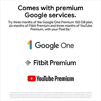 Pixel 8a de 128 Go de Google offert par TELUS - Baie - Financement mensuel