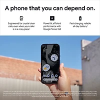 Pixel 8a de 128 Go de Google offert par TELUS - Noir volcanique - Financement mensuel