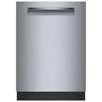Bosch 500 Series 24" 38dB Built-In Dishwasher w/ Stainless Steel Tub & Third Rack (SHP95CM5N) - Stainless