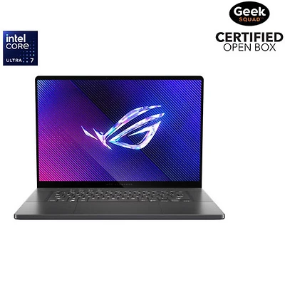 Boîte ouverte - Portable de jeu DELO de 16 po ROG Zephyrus G16 d'ASUS (Core Ultra 7 155H d'Intel/RAM 16 Go/SSD 512 Go/GeForce RTX 4060)