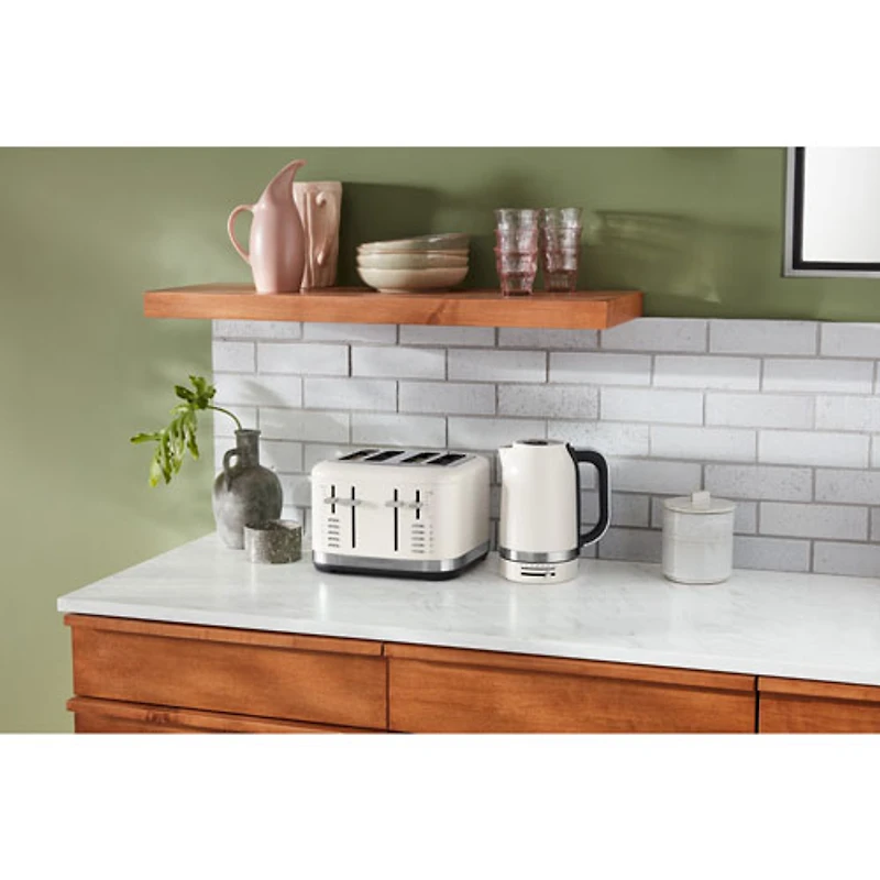 Bouilloire électrique programmable de KitchenAid - 1,7 l - Blanc porcelaine