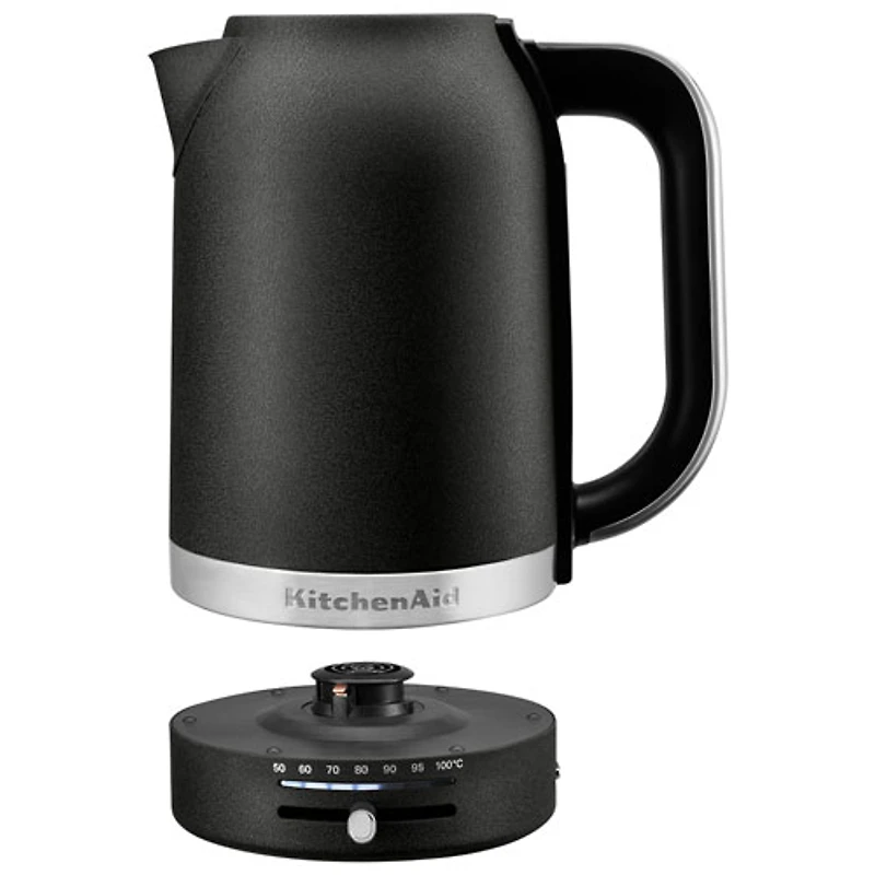 KitchenAid Programmable Electric Kettle - 1.7L - Cast Iron Black