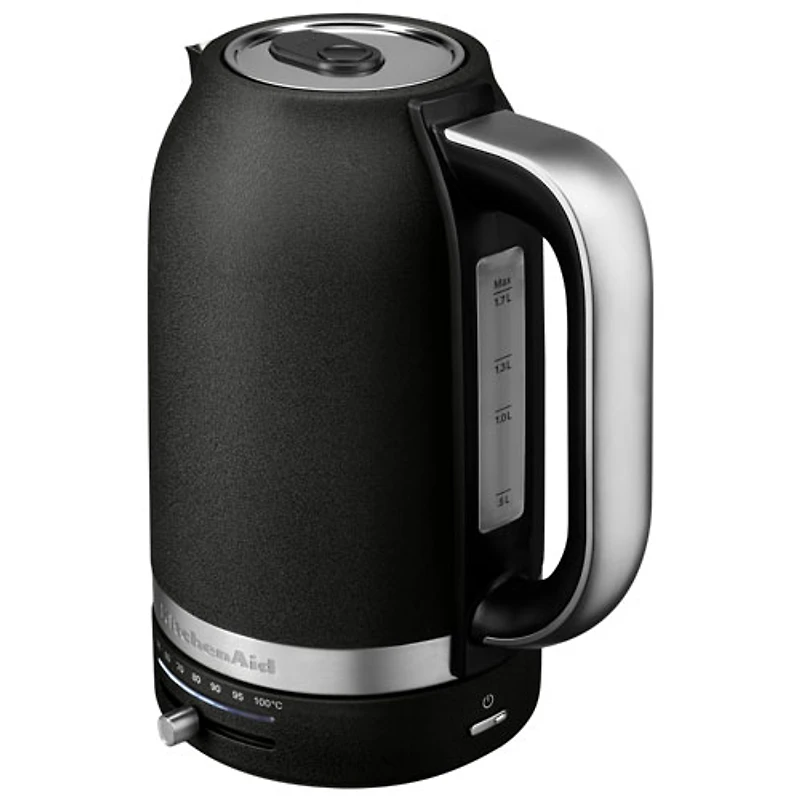 KitchenAid Programmable Electric Kettle - 1.7L - Cast Iron Black