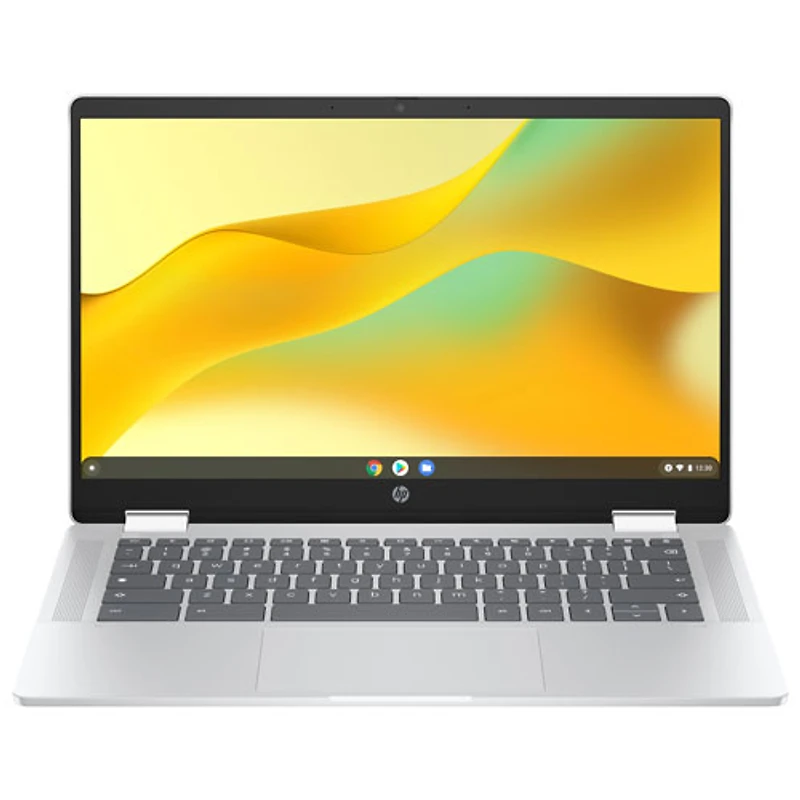 Chromebook de 14 po x360 de HP avec 3 mois de forfait Google AI Pro - Argent glacier (N100 série N d'Intel/128 Go/RAM 4 Go/ChromeOS)