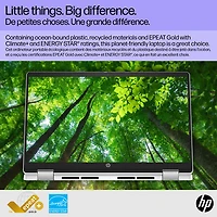 HP 14" x360 Chromebook Laptop w/3 month of Google AI Pro - Glacier Silver (Intel N-series N100/128 GB/4GB RAM/ChromeOS)