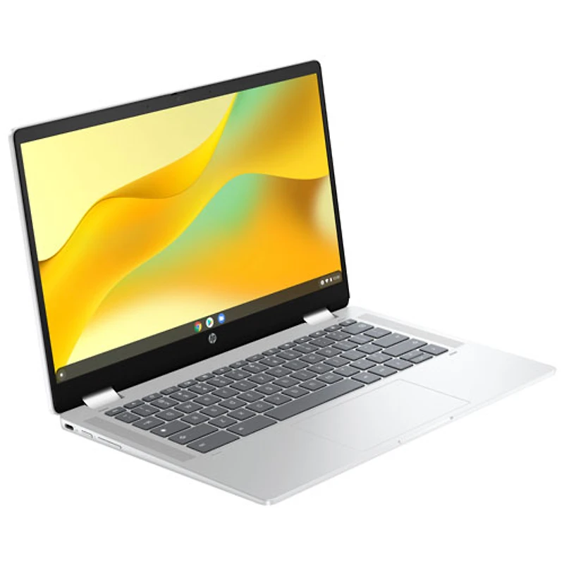 Chromebook de 14 po x360 de HP avec 3 mois de forfait Google AI Pro - Argent glacier (N100 série N d'Intel/128 Go/RAM 4 Go/ChromeOS)