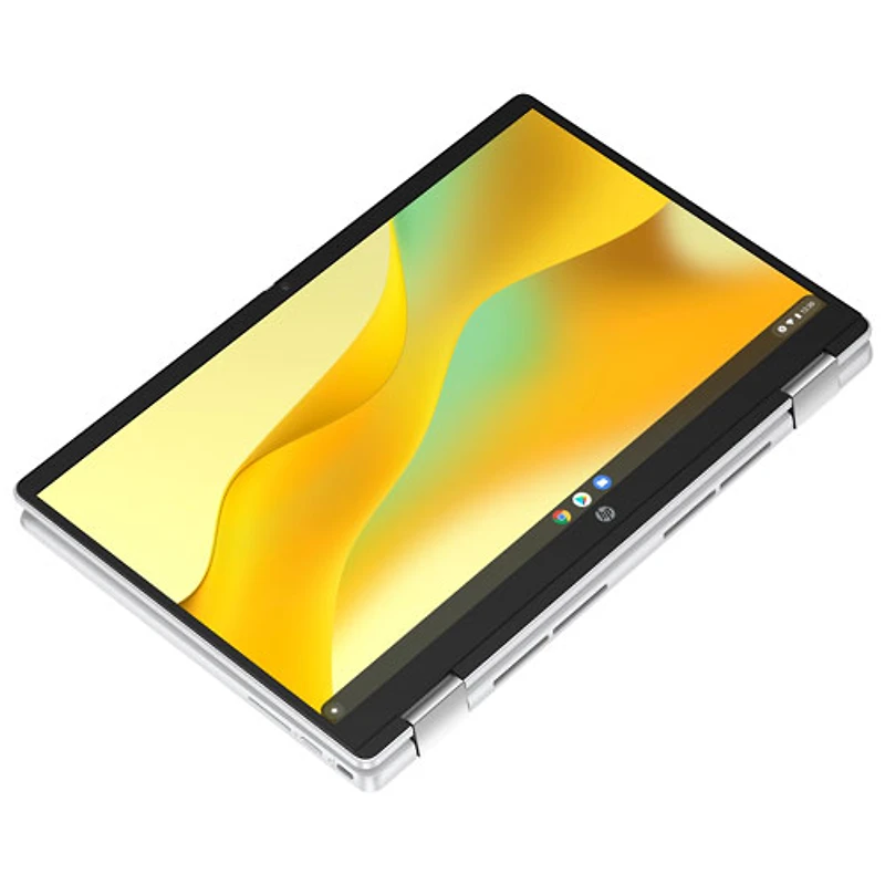 Chromebook de 14 po x360 de HP avec 3 mois de forfait Google AI Pro - Argent glacier (N100 série N d'Intel/128 Go/RAM 4 Go/ChromeOS)