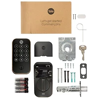 Serrure intelligente Bluetooth Assure Lock 2 Touch avec clé et pavé biométrique de Yale - Bronze