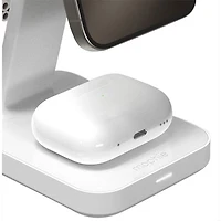 Mophie Snap+ Qi2 15W 3-in-1 Wireless Charging Stand - White