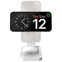 Mophie Snap+ Qi2 15W 3-in-1 Wireless Charging Stand - White