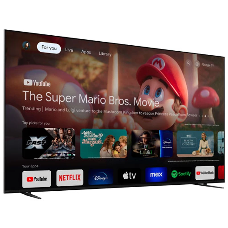Téléviseur intelligent Google HDR mini-DEL UHD 4K de 75 po Bravia 7 série XR70 de Sony (K75XR70B) - 2024 - Exclusivité de Best Buy