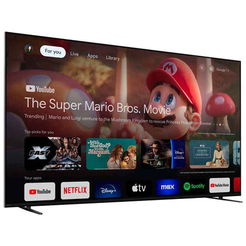 Téléviseur intelligent Google HDR mini-DEL UHD 4K de 65 po Bravia 7 série XR70 de Sony (K65XR70B) - 2024 - Exclusivité de Best Buy