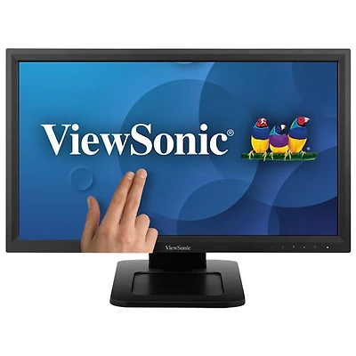 Moniteur à écran tactile DEL AV HD intégrale 75 Hz GàG 6 ms de 22 po de ViewSonic (TD2211) - Noir