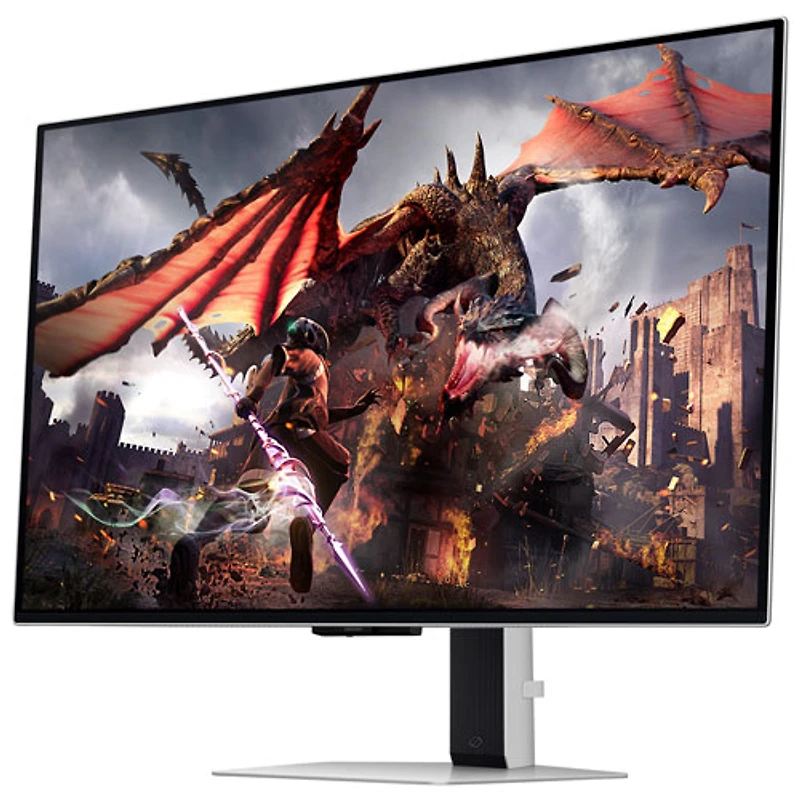 Moniteur DELO UHD 4K gàg 0,03 ms 240 Hz FreeSync/G-Sync 32 po de Samsung (LS32DG802SNXZA) - Blanc