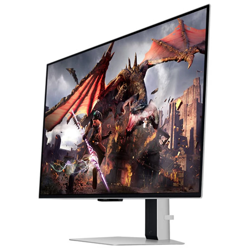 Moniteur DELO UHD 4K gàg 0,03 ms 240 Hz FreeSync/G-Sync 32 po de Samsung (LS32DG802SNXZA) - Blanc