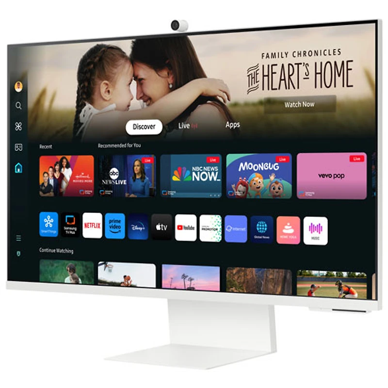 Moniteur USB-C ACL VA Ultra HD 4K 60 Hz de 32 po de Samsung avec temps de réponse de 4 ms gris à gris (LS32DM801UNXZA) - Blanc chaud