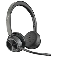 Casque d'écoute 100 % sans fil à suppression du bruit Poly Voyager 4320 de HP - Noir
