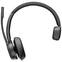 Casque d'écoute Bluetooth à suppression du bruit Poly Voyager 4310 de HP - Noir