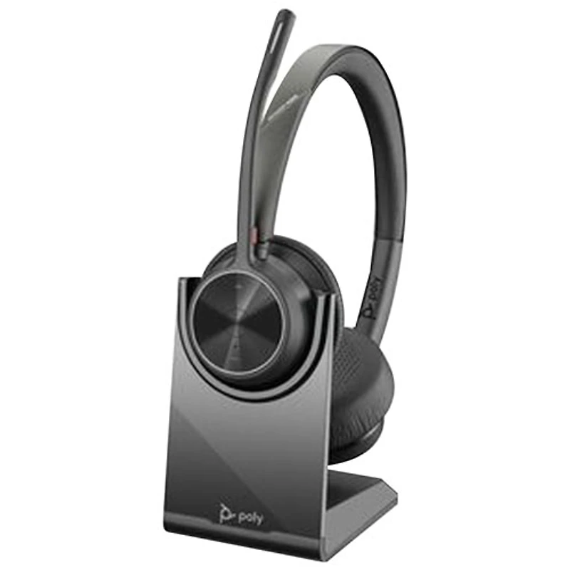 HP Poly Voyager 4320 On-Ear Noise Cancelling Bluetooth Headset - Black