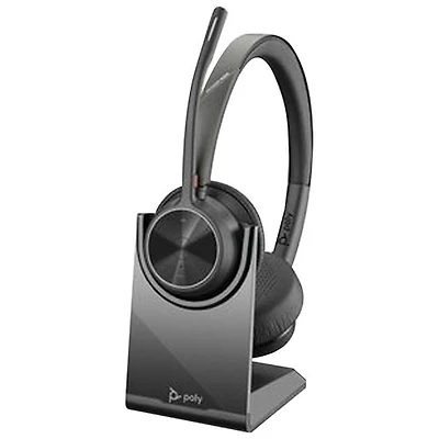 HP Poly Voyager 4320 On-Ear Noise Cancelling Bluetooth Headset - Black