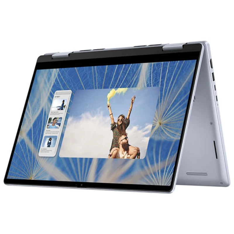 Portable 2-en-1 à écran tactile 14 po Inspiron de Dell - Bleu glacier (Core 5 120U d'Intel/RAM 16 Go/SSD 1 To/Windows 11)