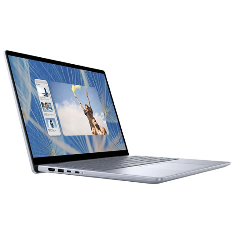 Portable 2-en-1 à écran tactile 14 po Inspiron de Dell - Bleu glacier (Core 5 120U d'Intel/RAM 16 Go/SSD 1 To/Windows 11)