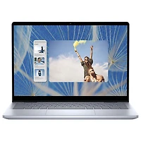 Portable 2-en-1 à écran tactile 14 po Inspiron de Dell - Bleu glacier (Core 5 120U d'Intel/RAM 16 Go/SSD 1 To/Windows 11)