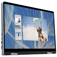 Portable 2-en-1 à écran tactile 14 po Inspiron de Dell - Bleu glacier (Core 5 120U d'Intel/RAM 16 Go/SSD 1 To/Windows 11)