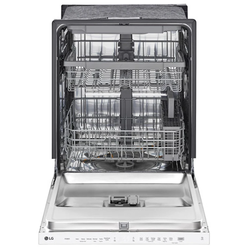 Lave-vaisselle encastrable 24 po 48 dB avec troisième panier de LG (LDPN4542W) - Blanc