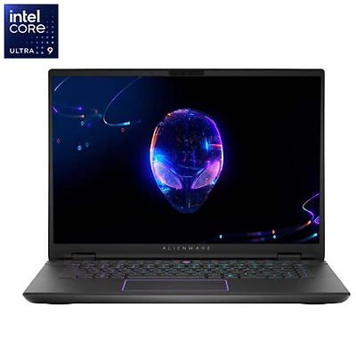 Portable de jeu de 16 po de Alienware - Lune métallique foncée (Core Ultra 9 185H d'Intel/RAM 32 Go/SSD 1 To/GeForce RTX 4070)