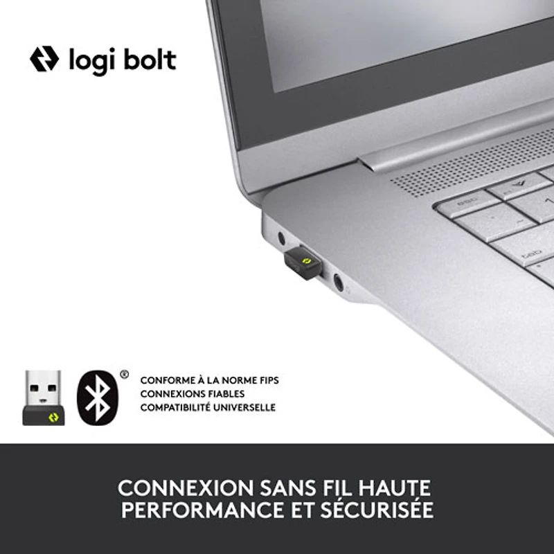 Souris sans fil professionnelle 4000 ppp Signature M650 for Business de Logitech pour mains de petite à moyenne taille - Graphite