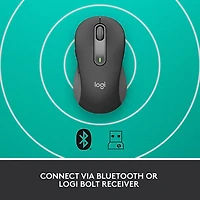 Souris sans fil professionnelle 4000 ppp Signature M650 for Business de Logitech pour mains de petite à moyenne taille - Graphite