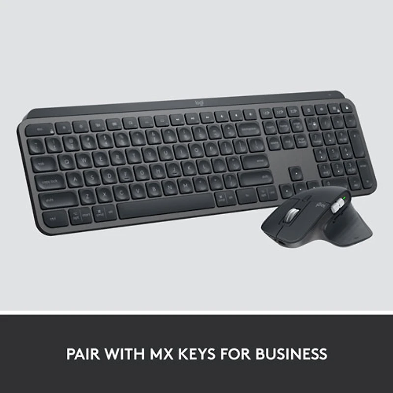 Souris sans fil Bluetooth MX Master 3S pour entreprise de Logitech - Graphite