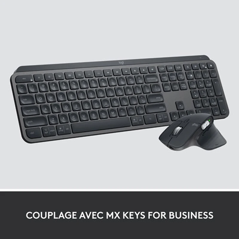 Souris sans fil Bluetooth MX Master 3S pour entreprise de Logitech - Graphite