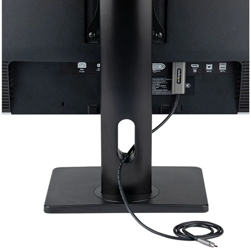 StarTech 32" Ergonomic Single Monitor Standing Mount - Black