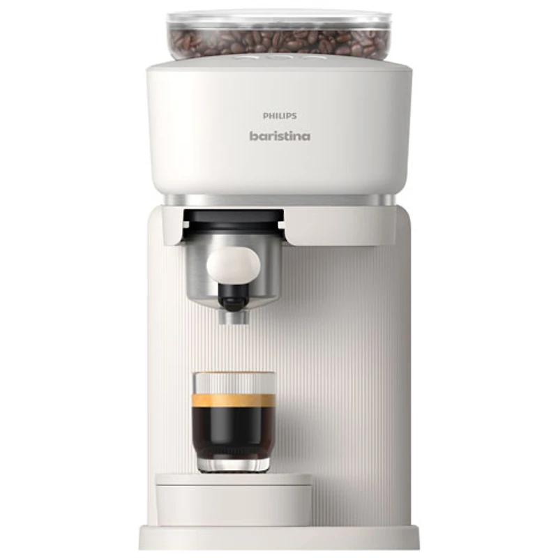 Machine à espresso automatique Baristina de Philips - Blanc