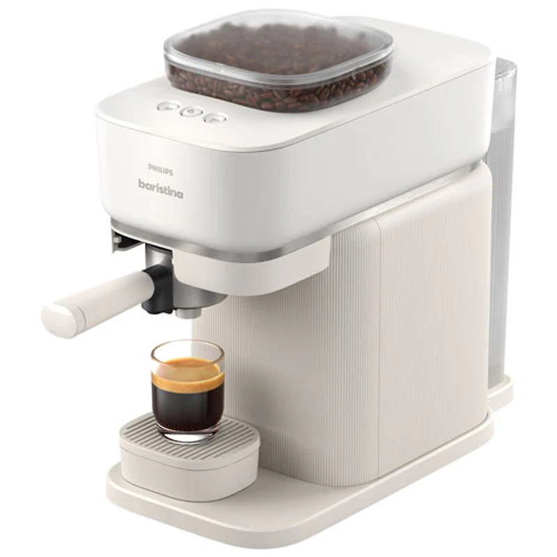 Machine à espresso automatique Baristina de Philips - Blanc