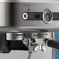 Machine à espresso semi-automatique Barista Brew de Philips avec contenant à grains simple - Argenté/Acier inoxydable