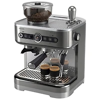Machine à espresso semi-automatique Barista Brew de Philips avec contenant à grains double - Argenté/Acier inoxydable