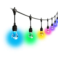 Guirlande de lumières intelligentes multicolores d'extérieur 15 m (49 pi) Matter de Nanoleaf - 20 lumières - Partenaire de détail exclusif
