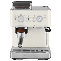 Machine à espresso semi-automatique de KitchenAid avec moulin à café - Blanc porcelaine