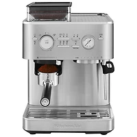 Machine à espresso semi-automatique de KitchenAid avec moulin à café - Acier inoxydable