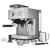 Machine à espresso semi-automatique de KitchenAid avec moulin à café - Acier inoxydable