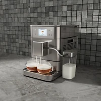 Machine à espresso automatique KES8557 de KitchenAid avec moulin à café et mousseur à lait automatique - Acier inoxydable