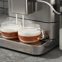 Machine à espresso automatique KES8557 de KitchenAid avec moulin à café et mousseur à lait automatique - Acier inoxydable