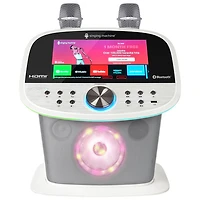 Système de karaoké Wi-Fi et Bluetooth avec microphones sans fil de Singing Machine (ISM9022) - Blanc - Exclusivité Best Buy