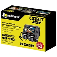 GekoGear Orbit D110 1080p Front & In-Cabin Dual Cam with 32GB microSD Card
