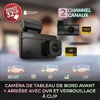 GekoGear Orbit D220 Full HD 1080p Dash Cam with 3" Screen & Rear Camera - Only at Best Buy